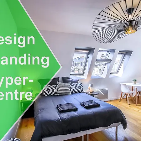 Apartment Design Hyper Centre - Netflix Wifi Fibre - Parking Lille